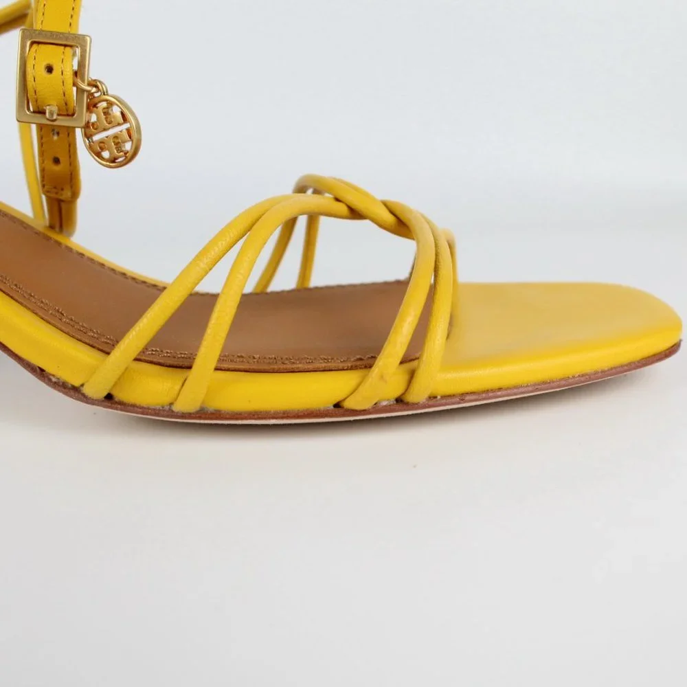 NEW Tory Burch Mini Benton Knot Strap Leather Sandals, US 7.5